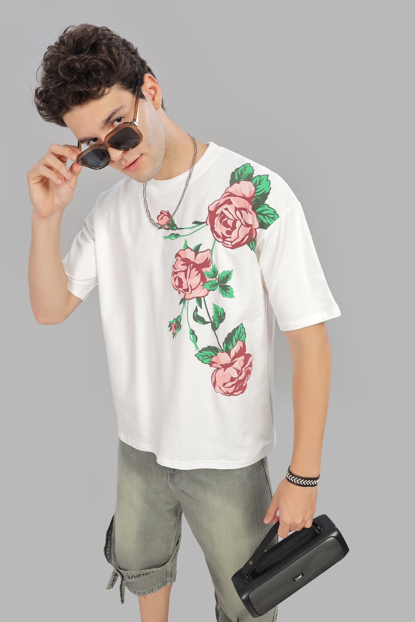 RED ROSE OVERSIZED TSHIRT