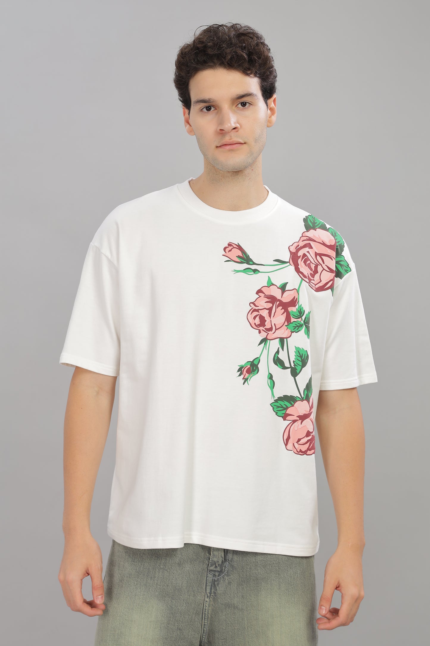 RED ROSE OVERSIZED TSHIRT