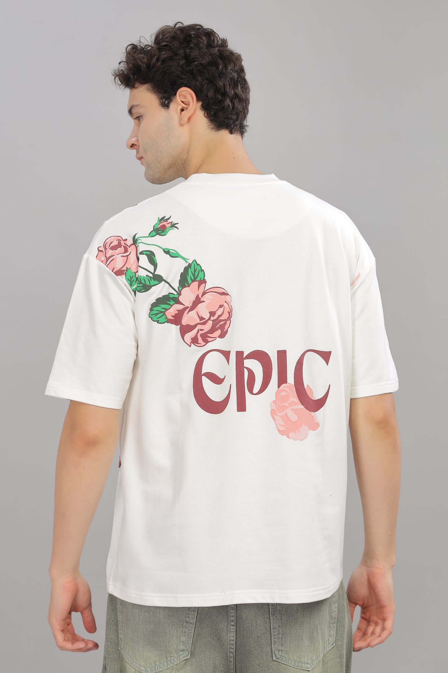 RED ROSE OVERSIZED TSHIRT