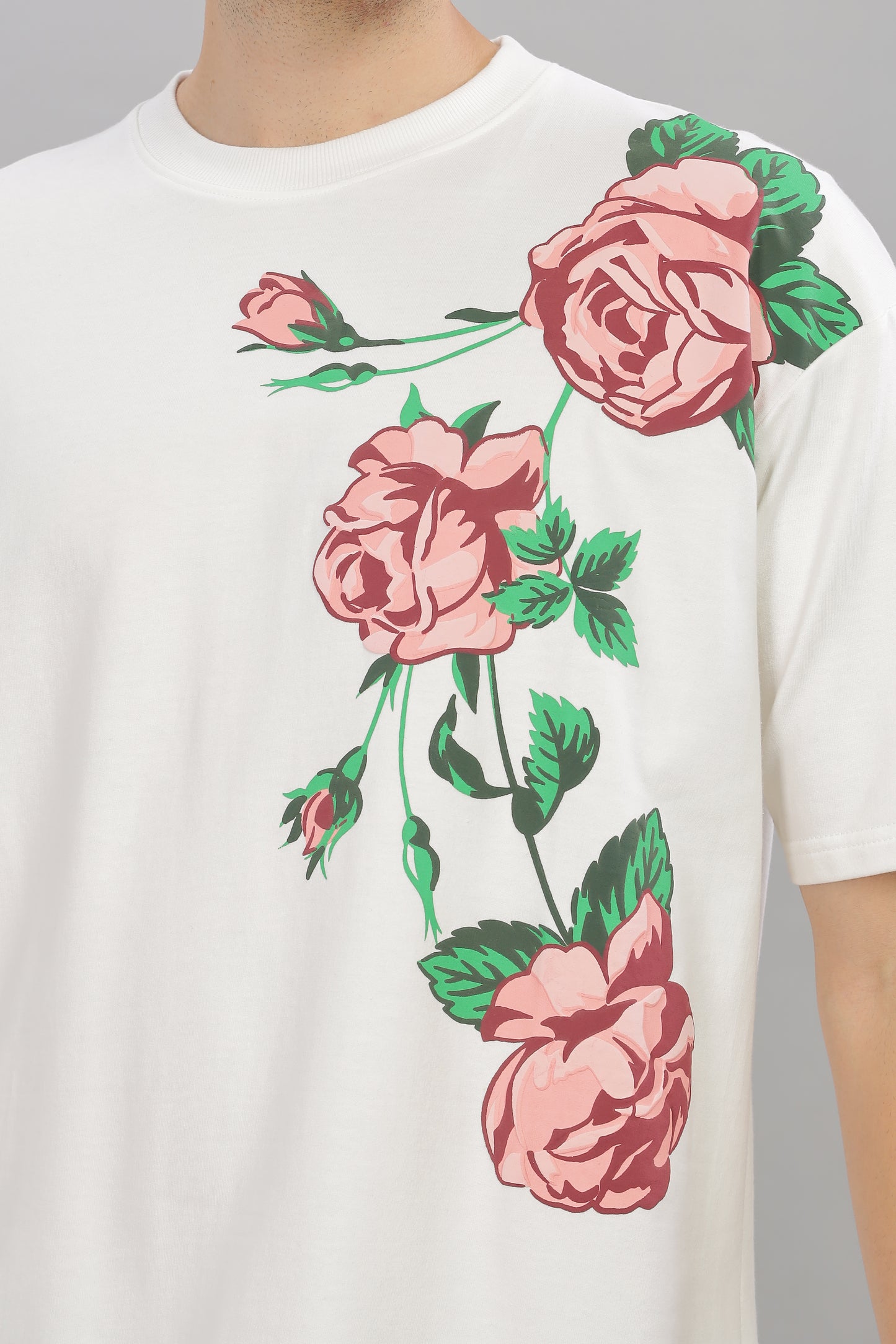 RED ROSE OVERSIZED TSHIRT